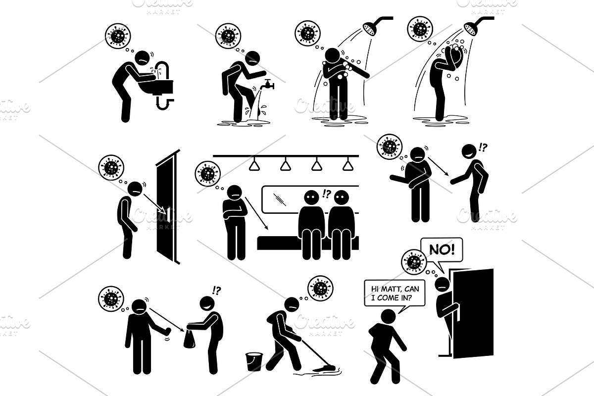Obsessive Compulsive Disorder Clean, an Icon by Leremy Stick Figures