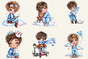 Quirky Cute Little Boy Clipart, an Illustration by DreamCafeArt (Thumbnail 6 of 6)