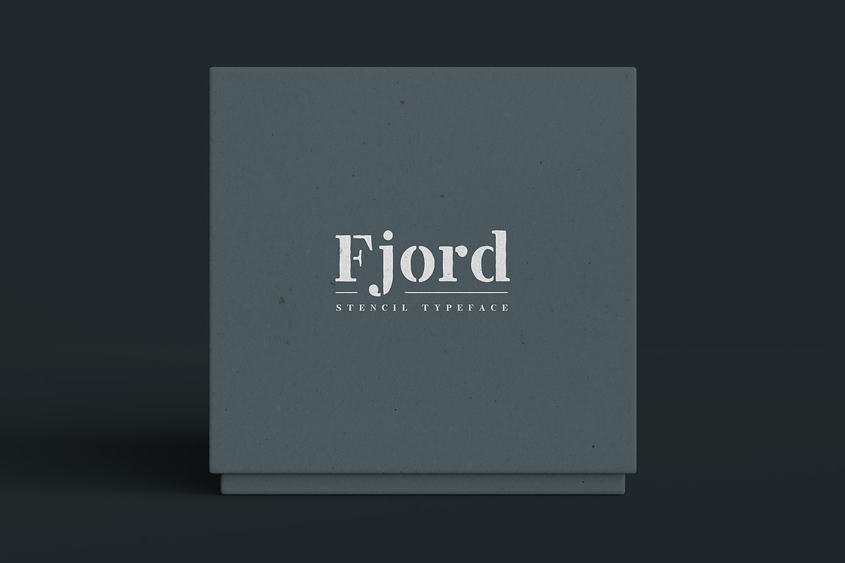 Fjord Stencil - Display Font, a Font by Medialoot (Photo 2 of 4)