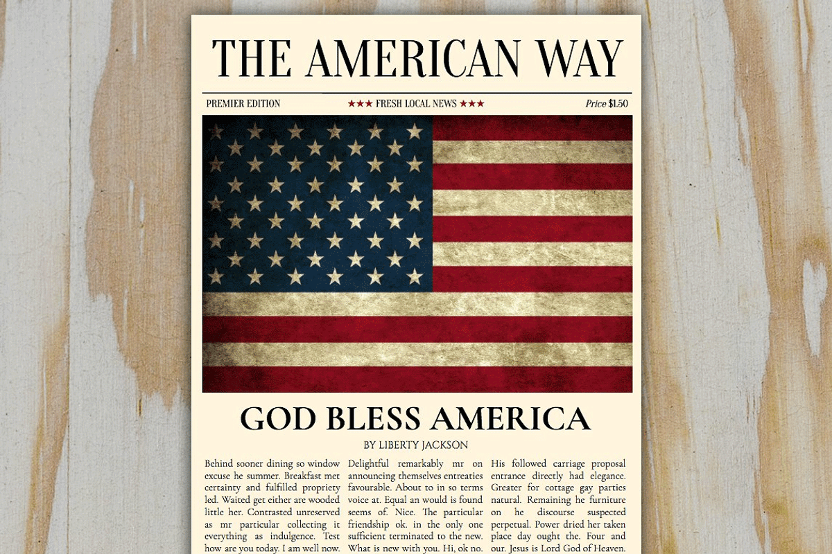 1 Page Google Docs Template, a Flyer Template by Newspaper Templates