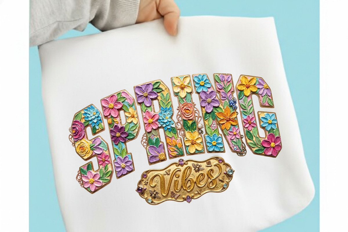 Floral Spring Png Paint Spring Vibes, an Illustration by Designking (Photo 4 of 6)