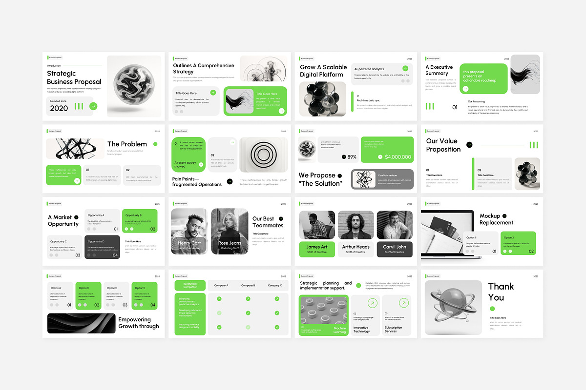 Minimalist Business Proposal Deck, a Presentation Template by Eklip Studio (Photo 6 of 6)