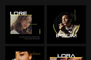 Futuristic Instagram Post Templates, a Social Media Template by Filip Studio (Thumbnail 2 of 2)