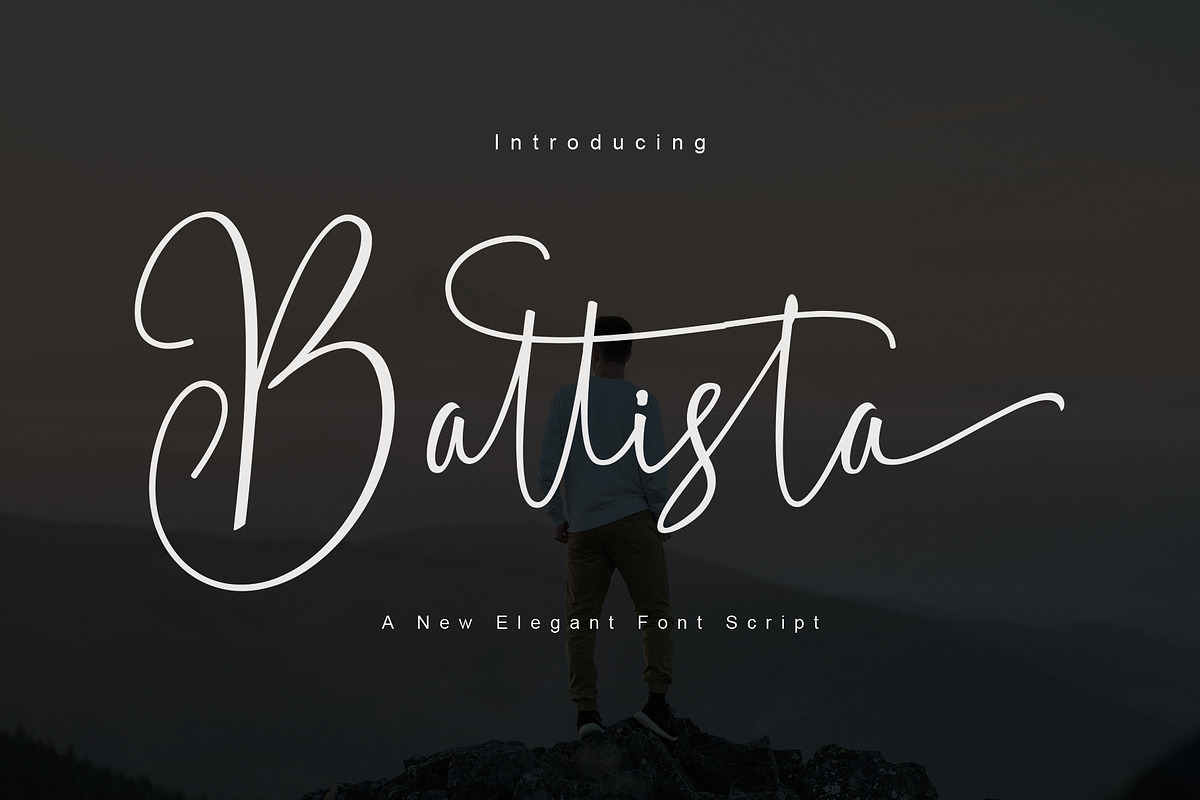 Battista, a Script Font by PollemSt (Photo 1 of 10)