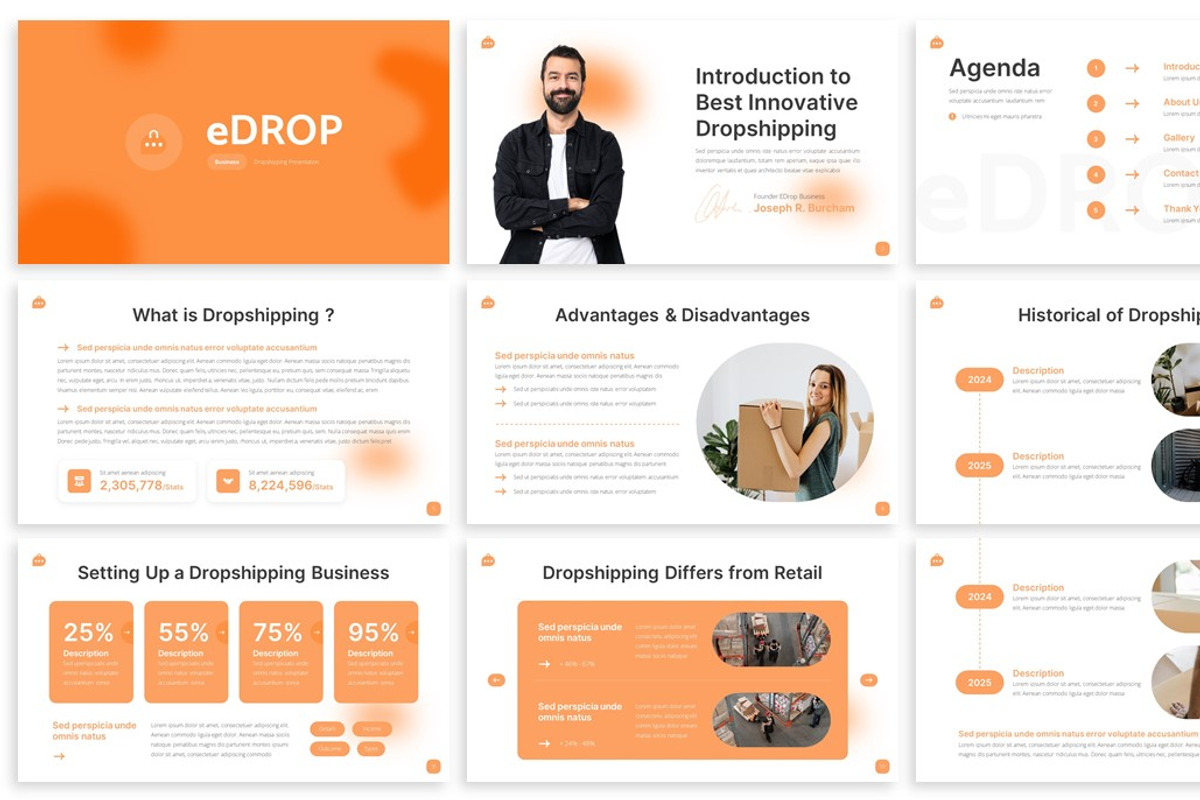 Edrop - Business Keynote Template, a Presentation Template by SlideFactory (Photo 2 of 4)