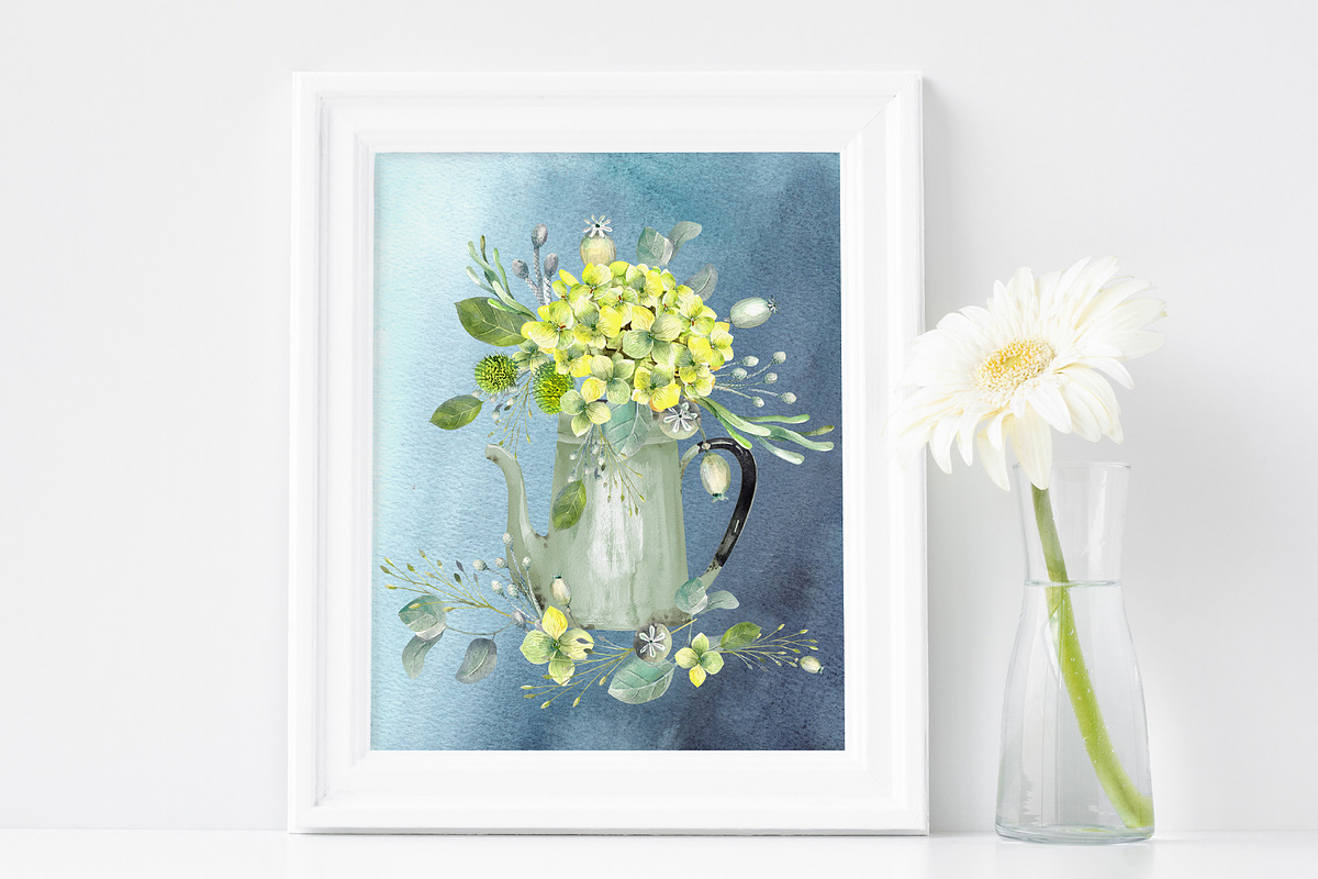 Lunar Hydrangea, an Illustration by JennyColorArt (Photo 2 of 9)