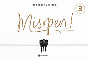 Misopen + Bonus - Handwritten Font, a Script Font by dexsarharryfonts (Thumbnail 1 of 14)