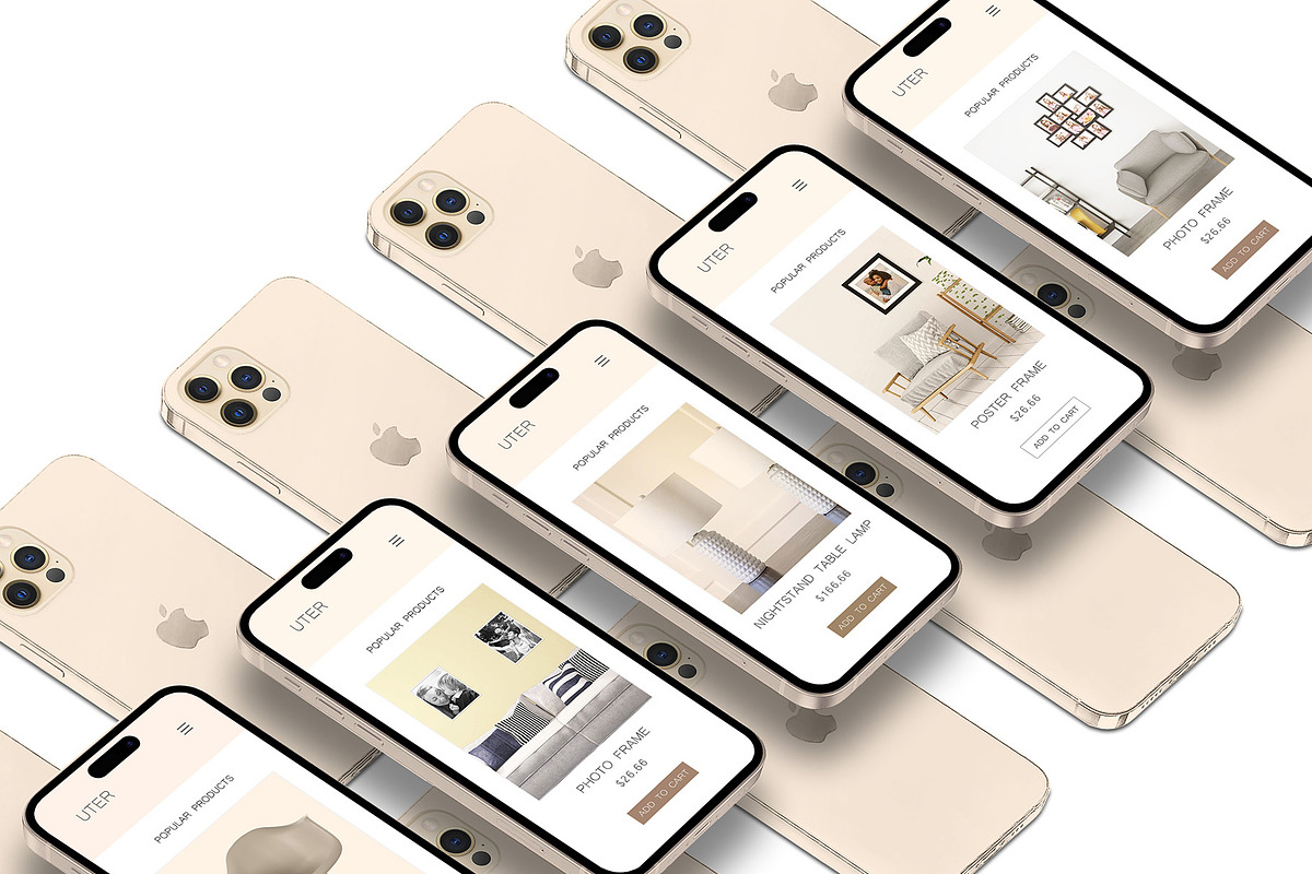 3D iPhone Presentation Mock-Up Bun 4, an iPhone Mockup by Graphicsworld125 (Photo 5 of 15)