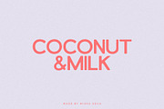Coconut&Milk - Summer & Vintage Sans, a Sans Serif Font by Misha Sova (Thumbnail 9 of 11)