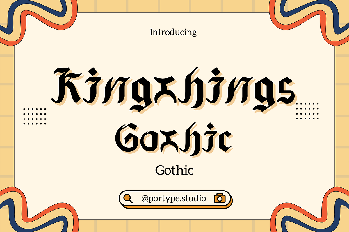 Kingthings Gothic, a Blackletter Font by portype (Photo 1 of 10)