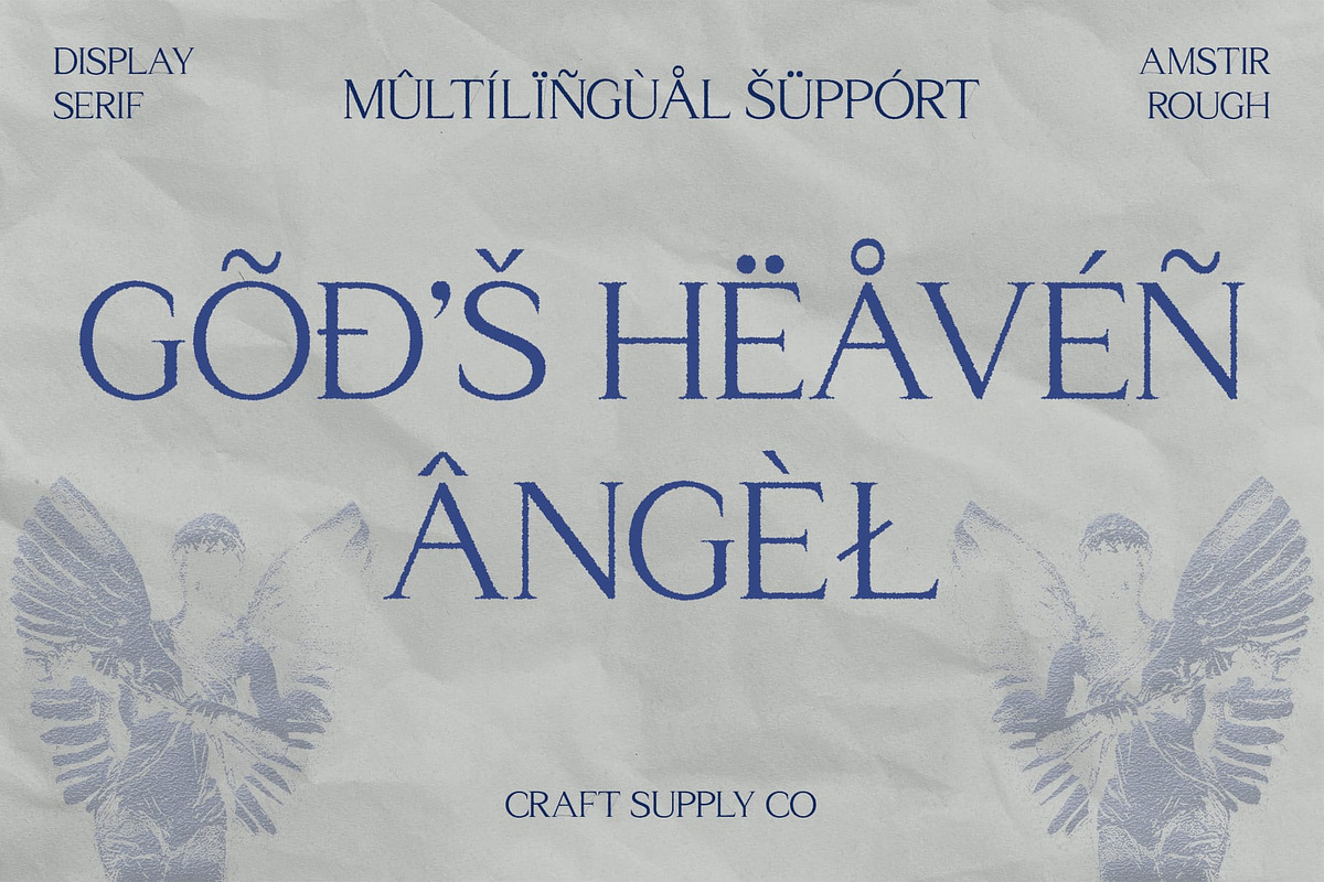 Amstir Rough, a Serif Font by Craft Supply Co. (Photo 7 of 8)