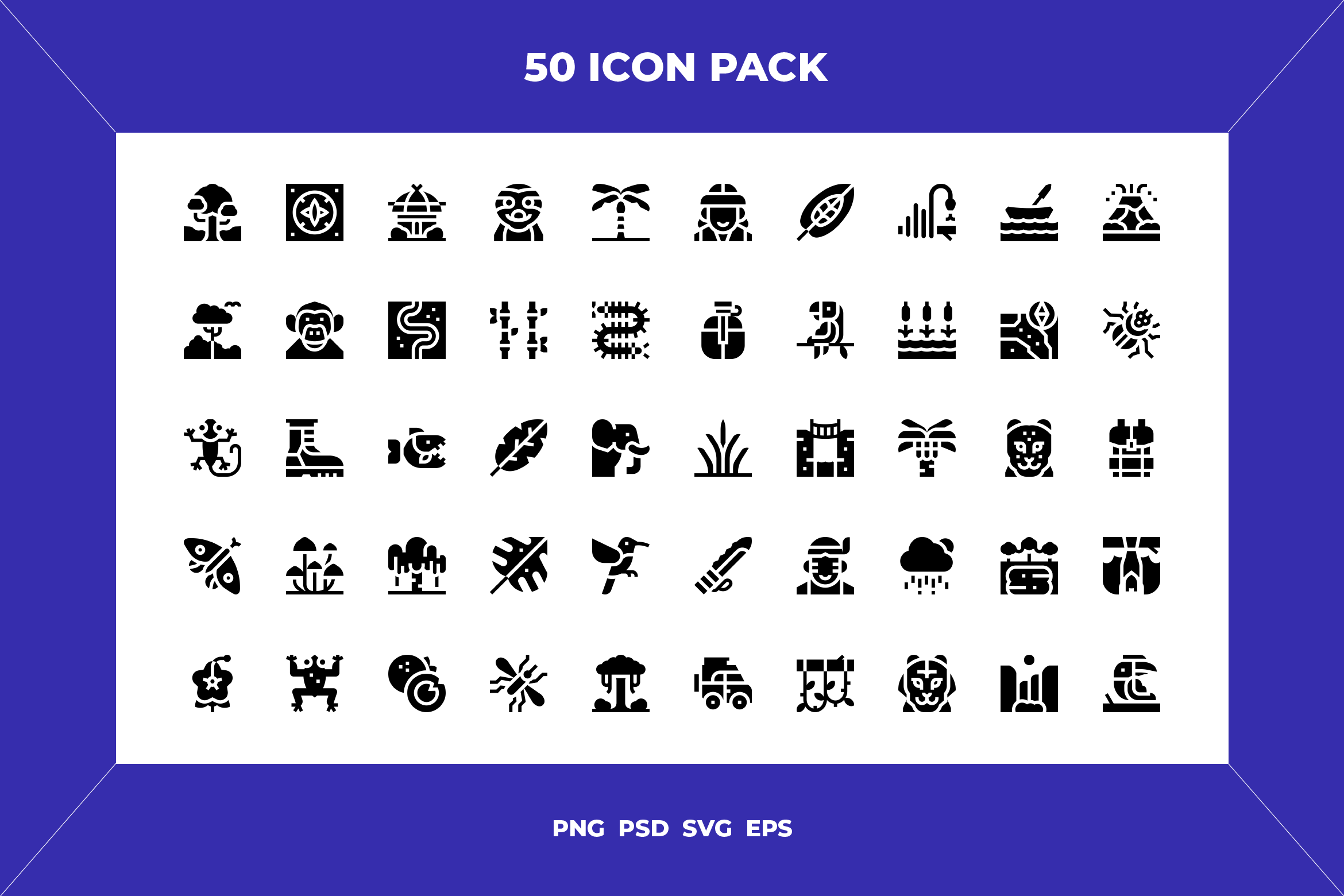 Jungle icons, an Outline Icon by Wencory