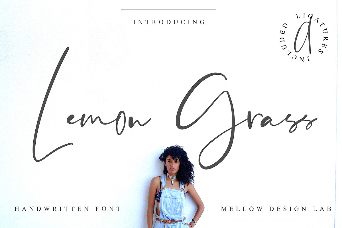 Lemon Grass Script, a Script Font by Creamy Script (Photo 1 of 6)