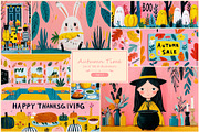Autumn Time 1- 186 AI illustrations, a Seasonal Illustration by Pundateam (Thumbnail 1 of 9)