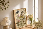 Vintage Wildflowers Wall Art, a Decorative Illustration by elfy creative (Thumbnail 5 of 5)