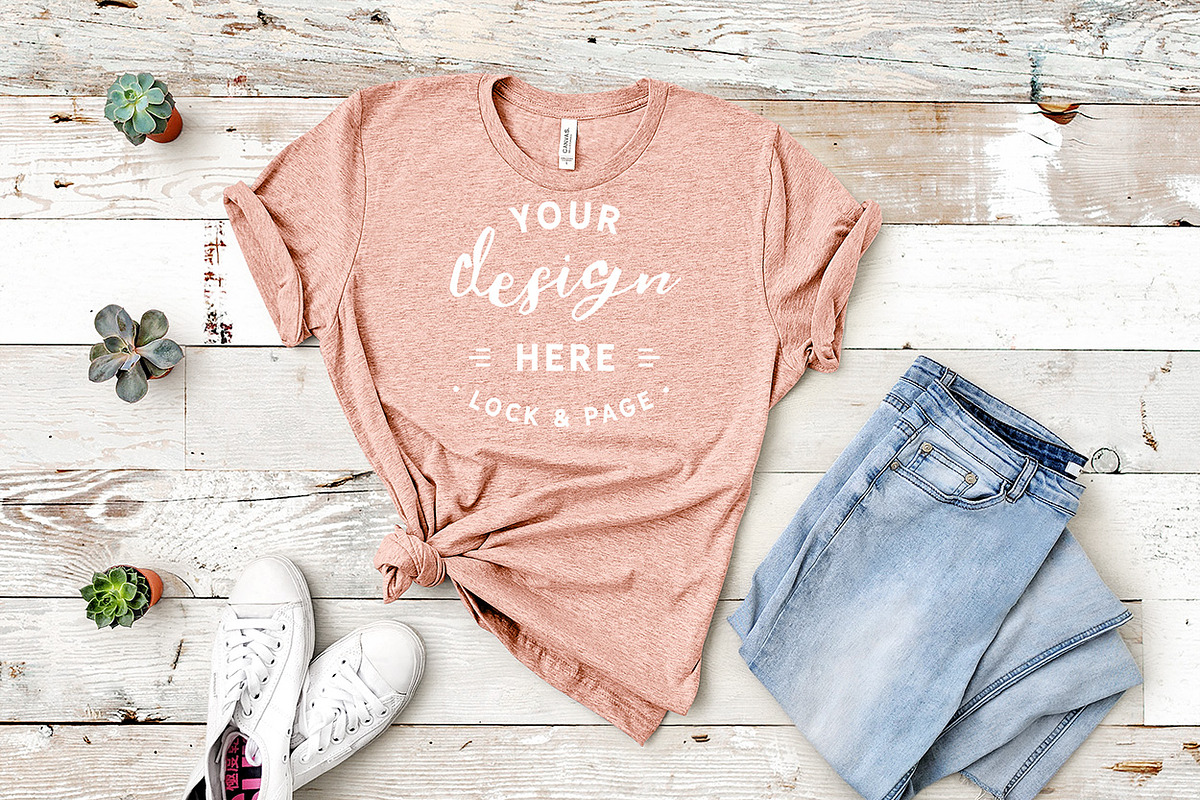 Mockup Bundle Bella Canvas T-Shirt, a Household Mockup by lock and page (Photo 15 of 45)