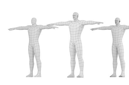 Hero Male in T-Pose Base Mesh, a Characters & Person 3D Model by VK Studio
