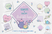 Teapots & Teacups Design Set, an Illustration by Sketchbook Designs (Thumbnail 11 of 13)
