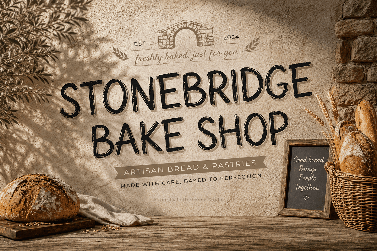 Warmstreak Chalk Font, a Handwritten Font by Letterhanna Studio (Photo 6 of 9)