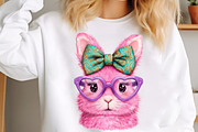 Retro Leopard Happy Easter Bunny Png, an Illustration by designcity5 (Thumbnail 6 of 9)