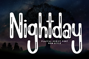 Nightday | Script Font, a Script Font by Scratchones (Thumbnail 1 of 8)