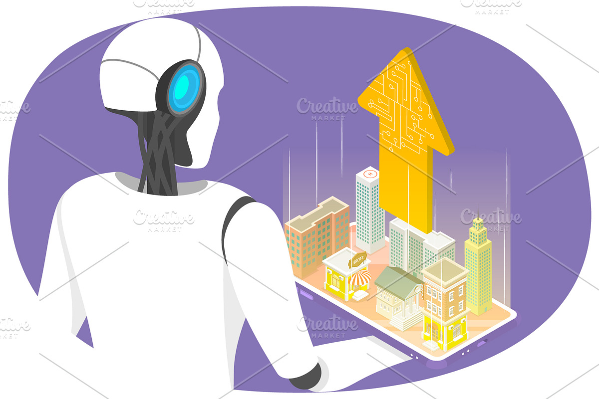 Digitalization Set 01, a Technology Illustration by AndriiStore (Photo 4 of 11)