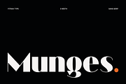Munges Complete Family, a Sans Serif Font by Fitrah Type (Thumbnail 1 of 14)