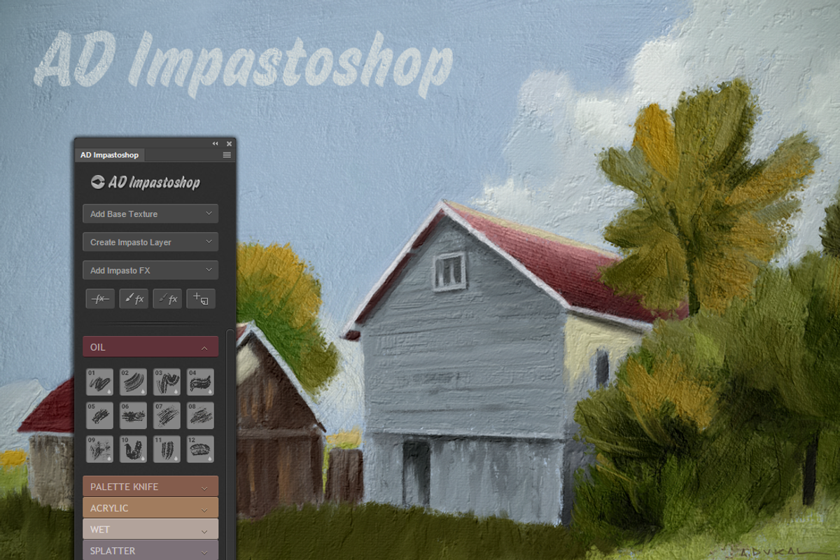 AD Impastoshop - Thick Paint Machine, a Plug-in Add-On by Alex Dukal (Photo 4 of 9)