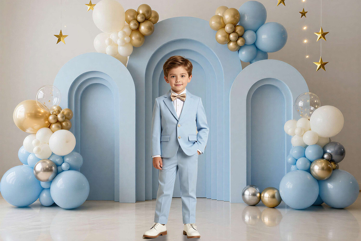 Blue Birthday Balloon Backdrops, a Background Graphic by 3Motional (Photo 12 of 20)