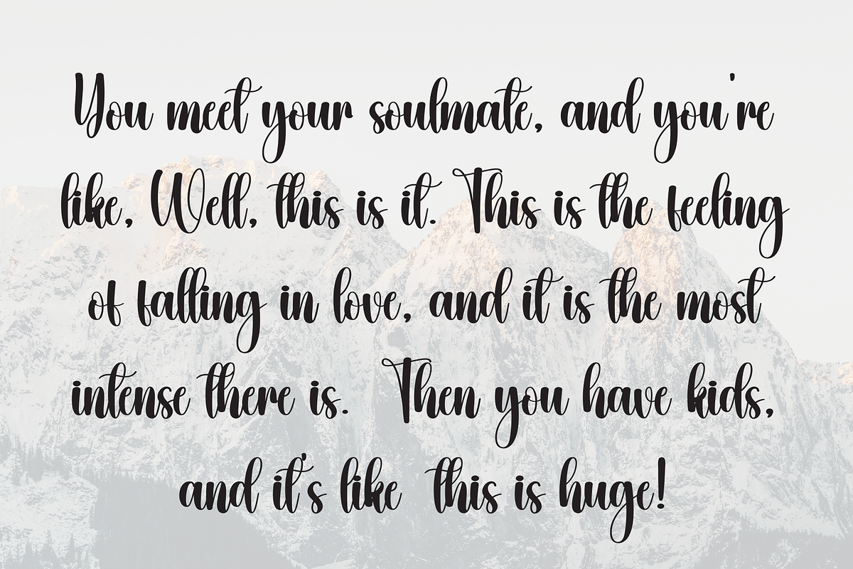 Valentine | Script Font preview 6