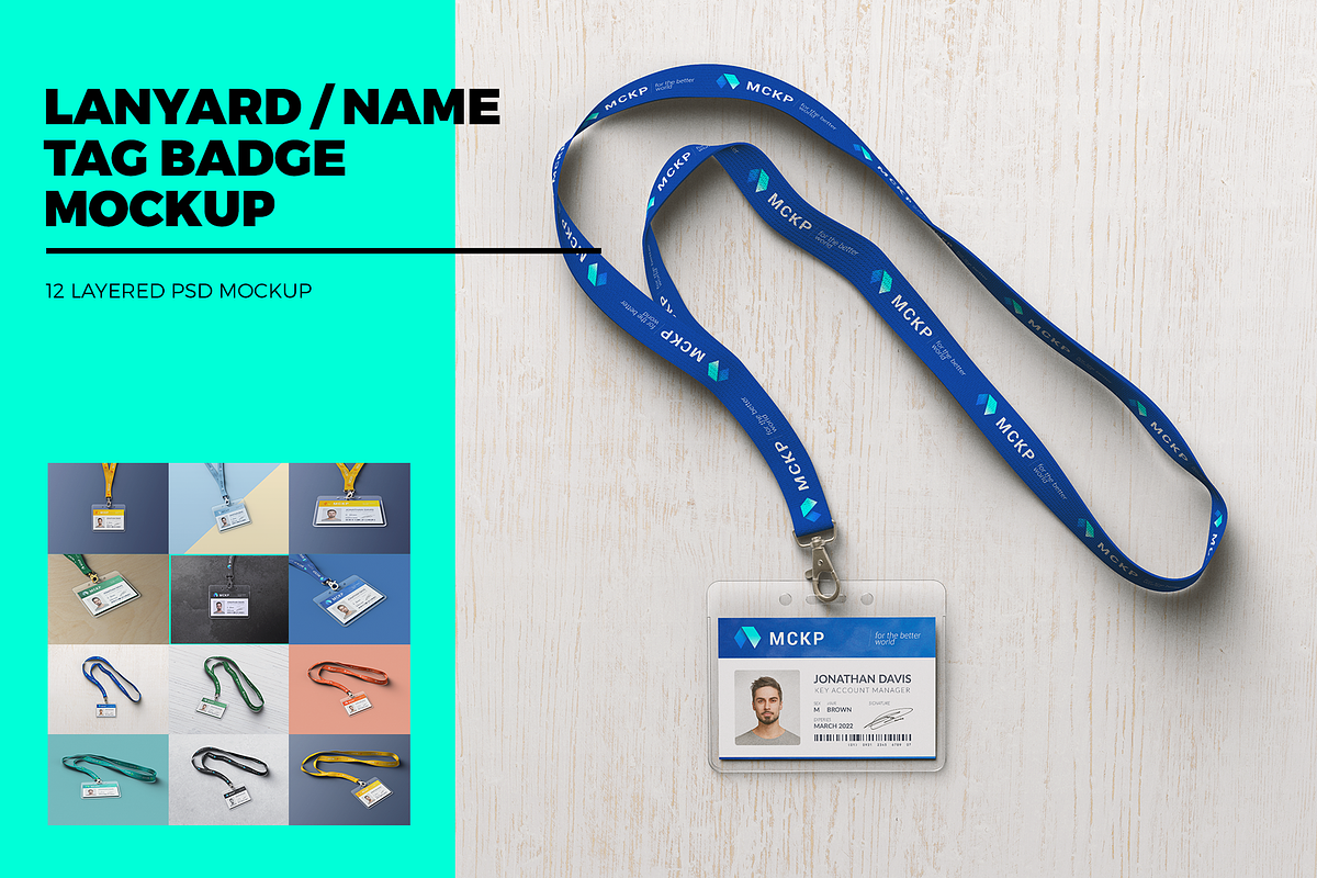 Lanyard / Name Tag Badge MockUp, a Product Mockup by coloformia (Photo 1 of 15)