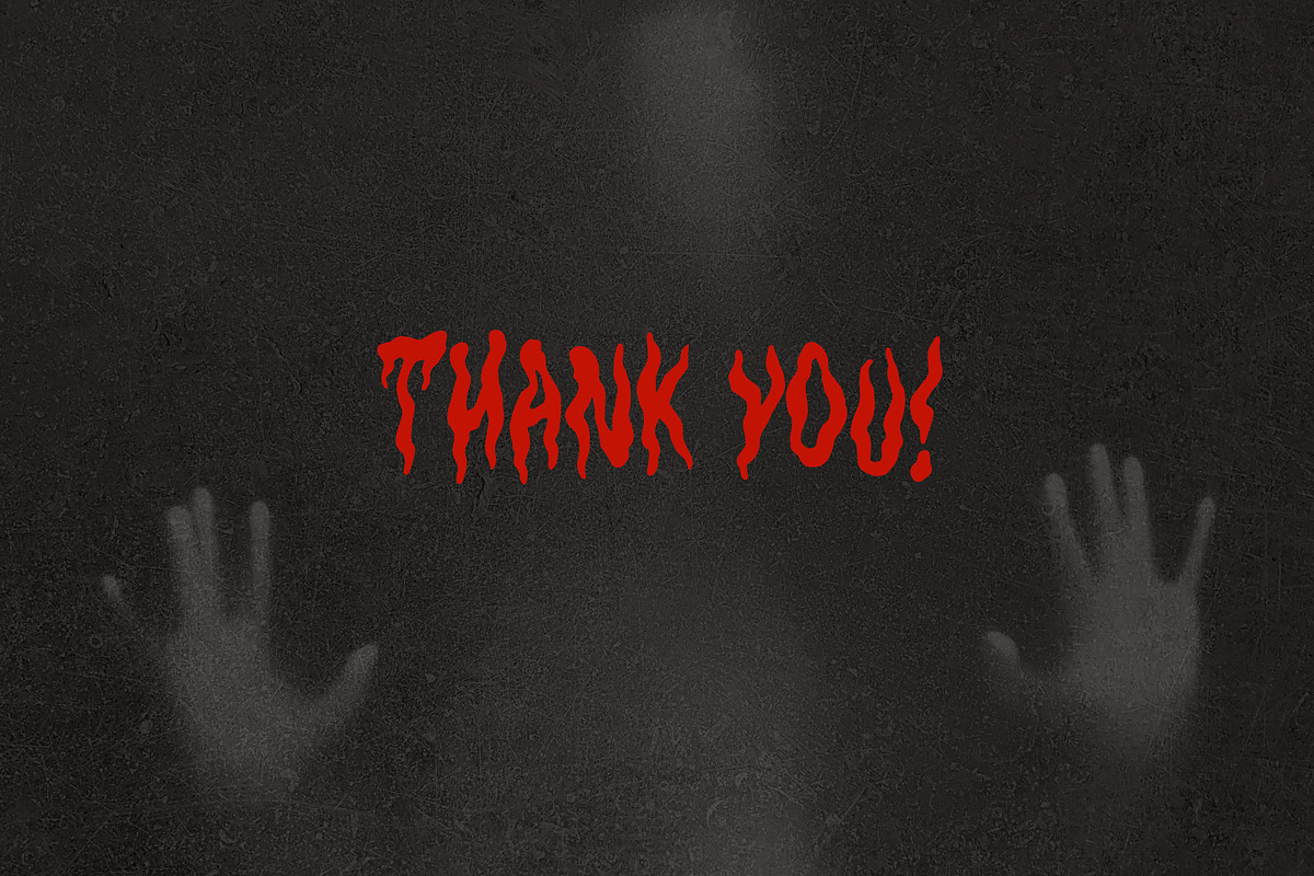 Halloween Horror Fonts | Hantu, a Font by tomatstudio (Photo 10 of 10)