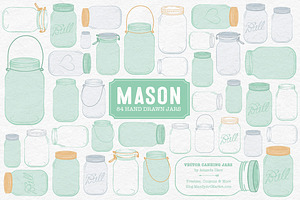 Mint Jar Vectors & Clipart, an Illustration by Amanda Ilkov