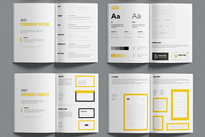 Brand Manual Template Design Layout