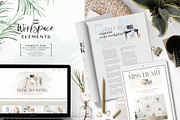 Watercolor Workspace Elements, a Decorative Illustration by beehouse studio (Thumbnail 14 of 14)