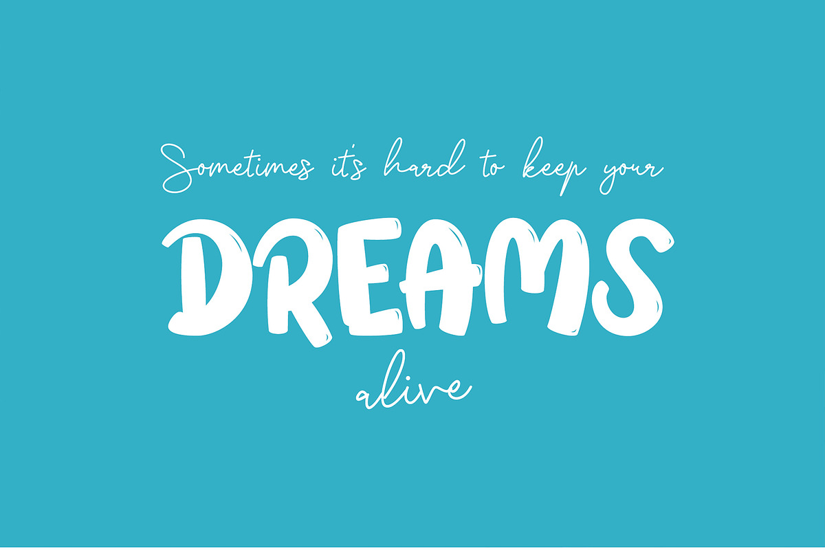 Blue Cheries - Fun Display Font, a Sans Serif Font by erlosDESIGN (Photo 4 of 10)