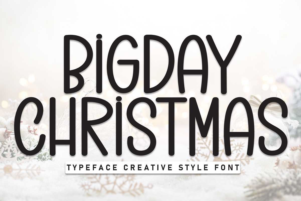 Bigday Christmas | Script Font, a Script Font by Scratchones (Photo 1 of 8)