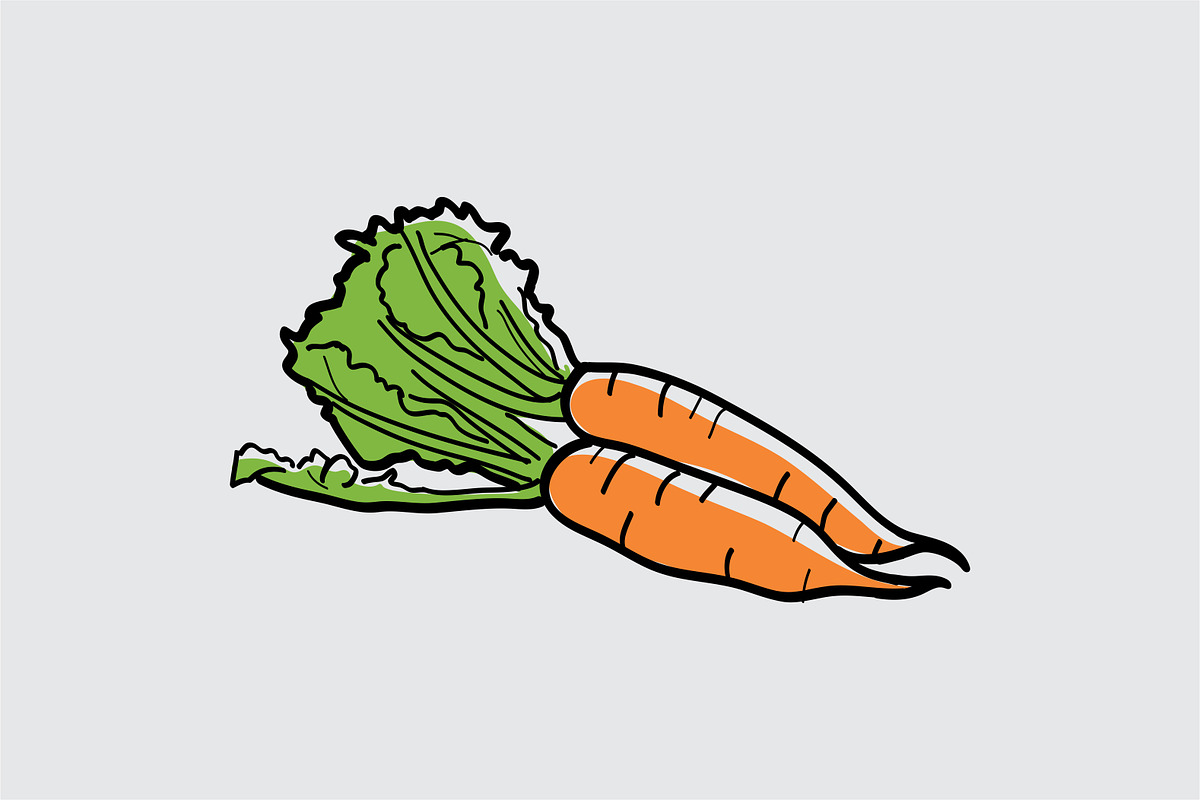 Vegetables 25 types of garden plants, an Object Graphic by Vintage Font Lab (Photo 24 of 26)