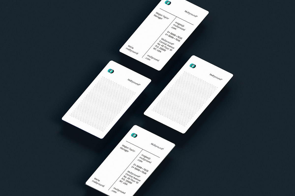 Business cards template: Multyround, a Business Card Template by Srg® (Photo 3 of 4)