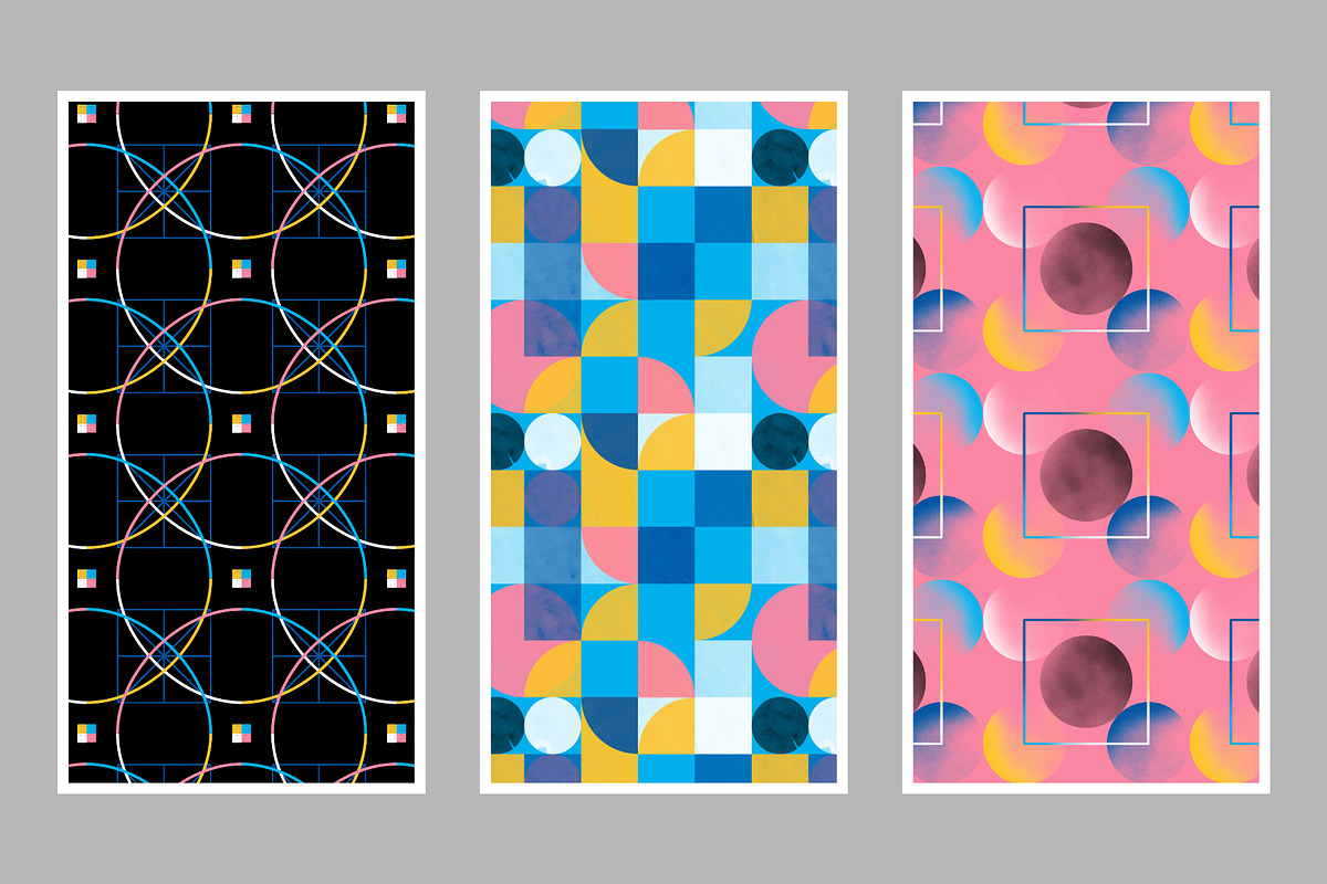 12 Geometric Textured Patterns, a Pattern Graphic by Joseph Chernashki (Photo 9 of 10)