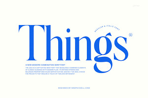 Things Modern Family Serif Font Text