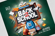 Back To School Flyer Template, a Flyer Template by Tarommir (Thumbnail 3 of 3)