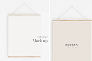 Mockup Print Hanger Poster Mockup, a Graphic by HALFTOUNE (Thumbnail 1 of 7)