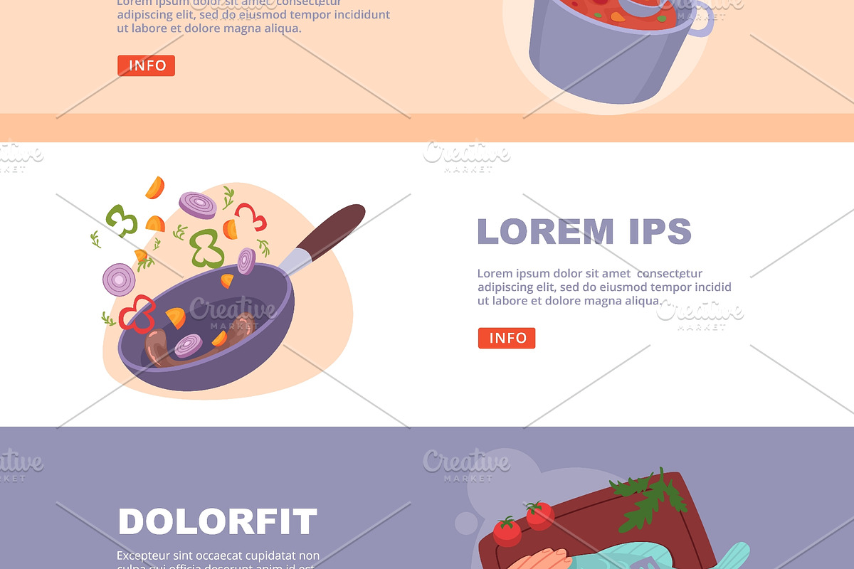 Chef cooking soup pot frying pan and, a Food Illustration by Onyx (Photo 2 of 3)
