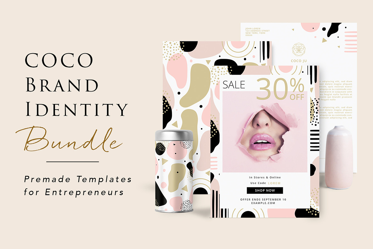 Business Branding kit – COCO, a Stationery Template by Pixejoo (Photo 1 of 10)