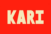 Kari I A Bold Sans Serif, a Sans Serif Font by Taylor Penton (Thumbnail 1 of 4)