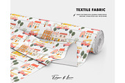 Firefighter pattern firetruck rescue, a Pattern Graphic by Milatoo (Thumbnail 3 of 3)