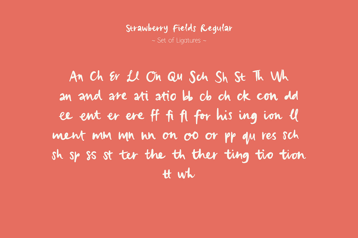 Strawberry Fields Font Duo preview 4