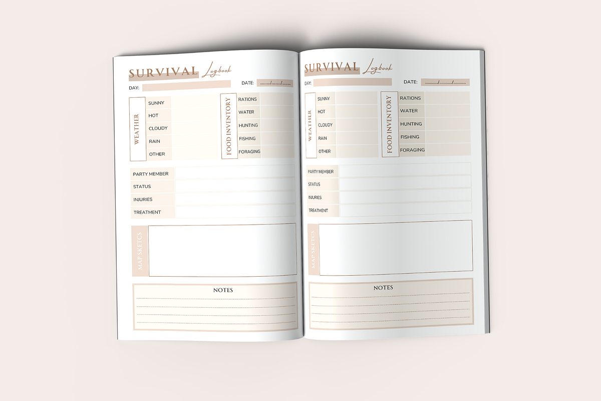 Survival Logbook | KDP Interior, a Templates & Theme by KDPISH (Photo 3 of 4)