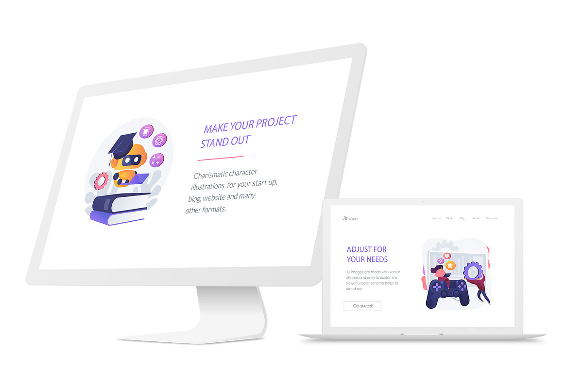 IT vector illustration kit vol.2, an UI Kit Template by Visual Generation